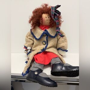 Gretchen Wilson Little Souls Doll Red-Haired Doll with Blue and Cream Outfit